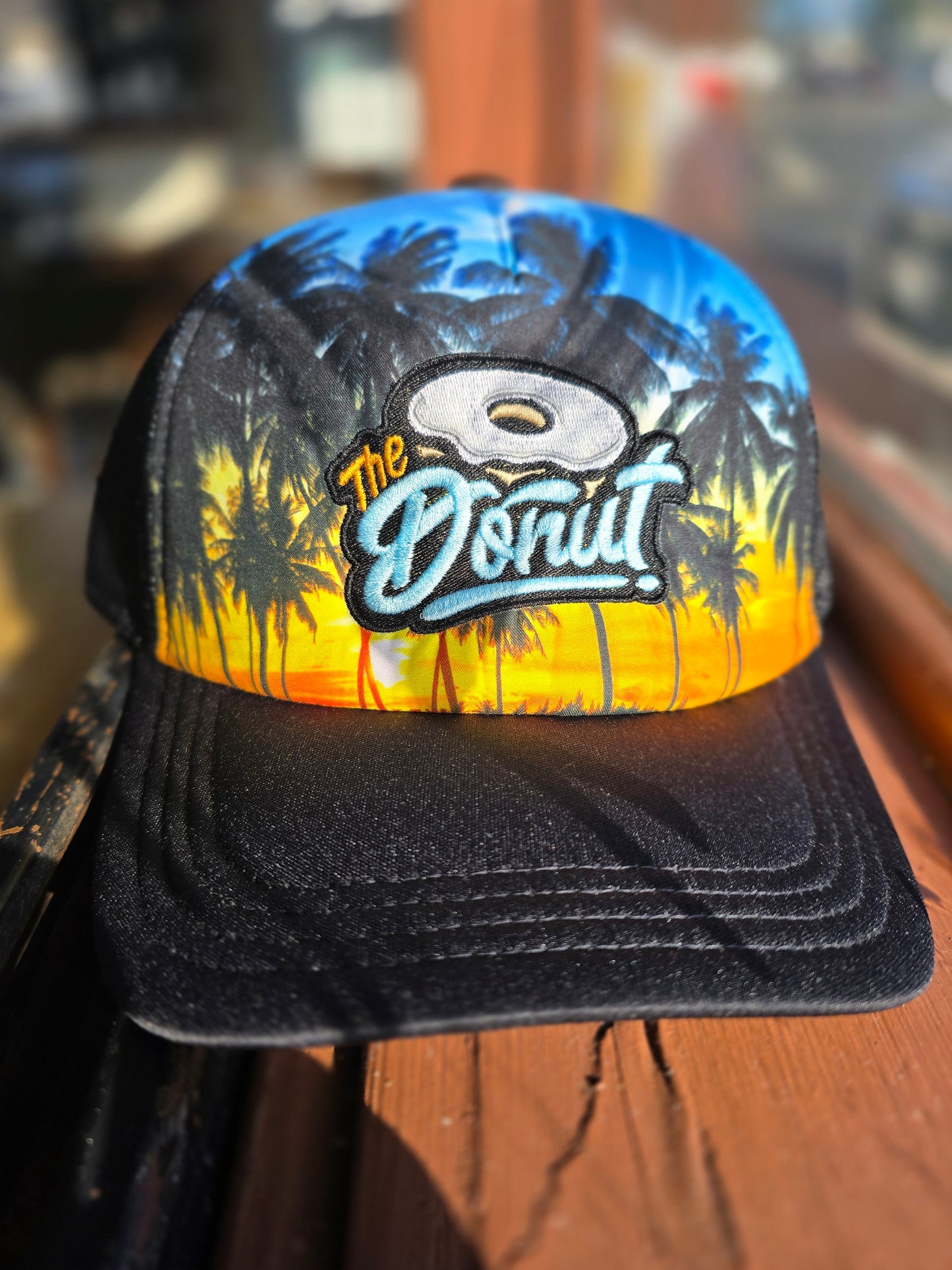 The Donut Palm Tree Trucker Snapback Hat