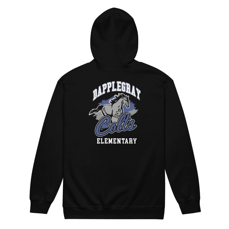 Youth Dapplegray Colts on Black Full Zip Hoodie