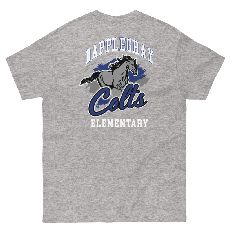 Youth Dapplegray Colts on Athletic Heather short sleeve shirt