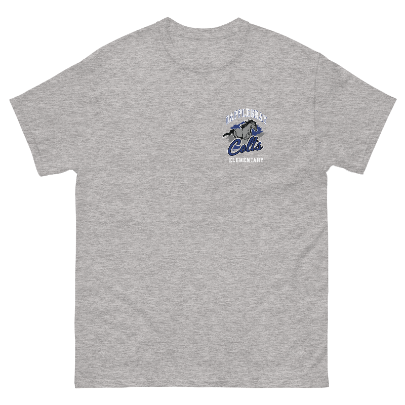 Youth Dapplegray Colts on Athletic Heather short sleeve shirt