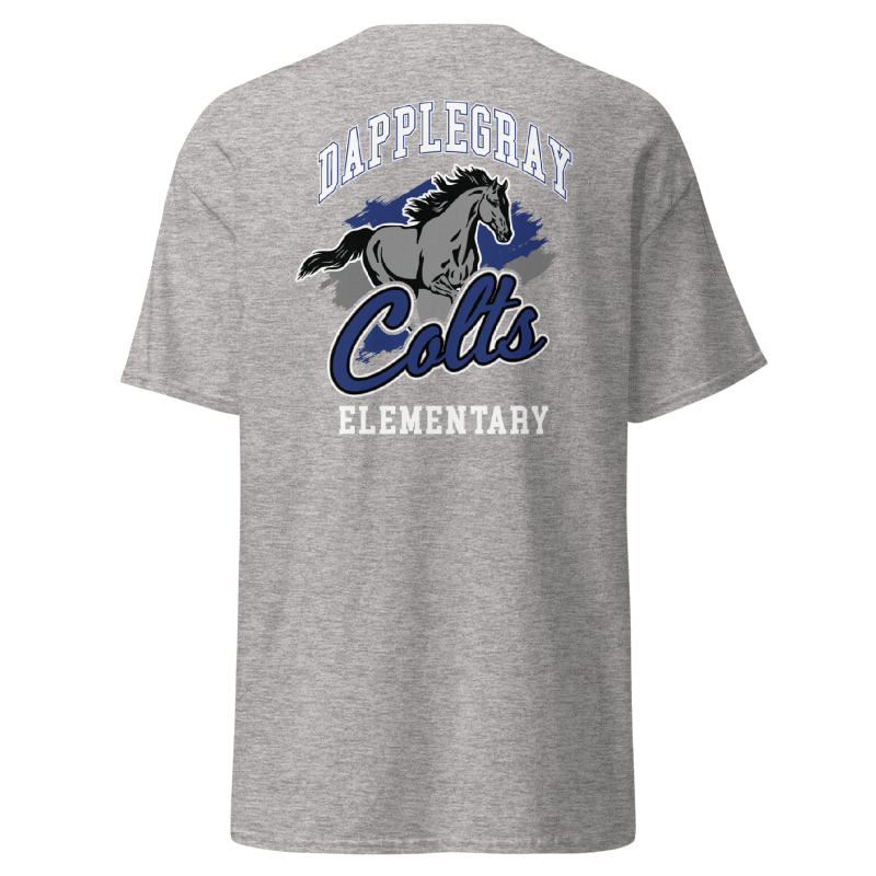 Youth Dapplegray Colts on Athletic Heather short sleeve shirt