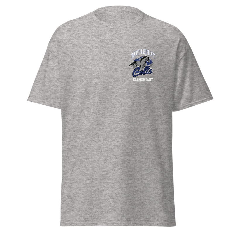 Youth Dapplegray Colts on Athletic Heather short sleeve shirt