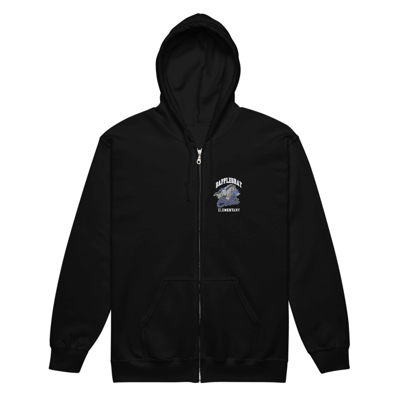 Youth Dapplegray Colts on Black Full Zip Hoodie