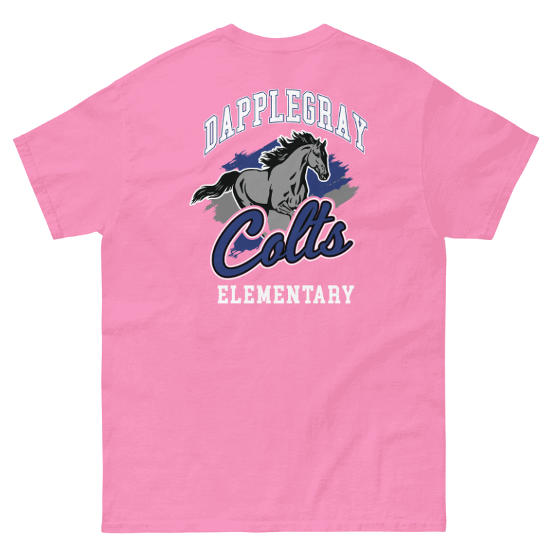 Youth Dapplegray Colts on Pink Short Sleeve Shirt
