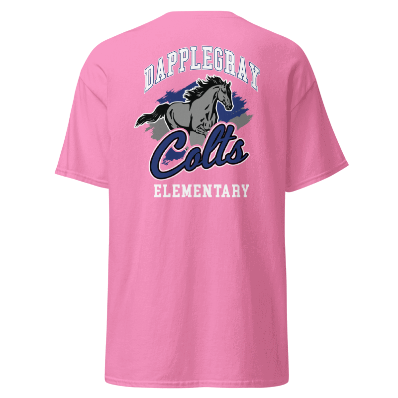 Youth Dapplegray Colts on Pink Short Sleeve Shirt