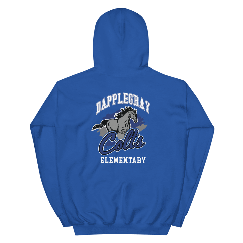 Youth Dapplegray Colts on Royal Blue Hoodie