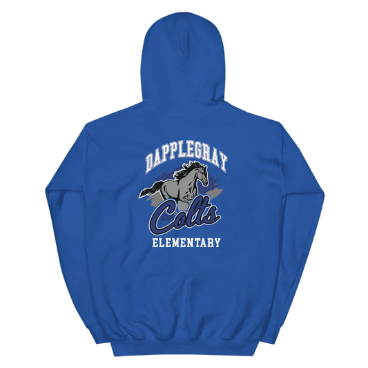 Youth Dapplegray Colts on Royal Blue Hoodie