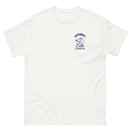 Youth Dapplegray Colts Horseshoe on White short sleeve shirt
